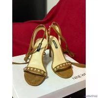 ราคา รองเท้าส้นสูง NINE WEST สีน้ำตาล (used like new) COD (1733752657274570021)