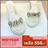 ราคา MINX รุ่น Jane รองเท้าส้นสูง 1 นิ้ว แต่งสายคาดเพชร minxshoes (1734370317686900188)