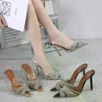ราคา [COD] YOURSHOES 73 / รองเท้าส้นสูง 4นิ้ว รองเท้าใส่ออกงาน รองเท้าแต่งสายเพชร (1733175900954068254)