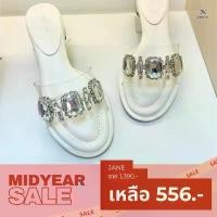 ราคา MINX รุ่น Jane รองเท้าส้นสูง 1 นิ้ว แต่งสายคาดเพชร minxshoes (1734350935836559191)