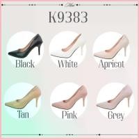 ราคา K9383 รองเท้าส้นสูง PU หนังนิ่ม ส้นแหลมสูง 3.3 นิ้ว (1734350929447716744)