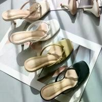 ราคา YOURSHOES B88 / รองเท้าส้นสูง 3 นิ้ว รองเท้าแต่งโบว์ รองเท้าหูหนีบ จัดส่งเฉพาะจุด (1734367815202407745)