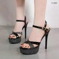 ราคา รองเท้าส้นสูง ส้นเข็มหนังแก้วรัดข้อ สูง 5 นิ้ว เสริม Platform รุ่น 11-3283 แนะนำ (1733431608326784336)