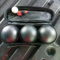 ราคา ชุดลูกเปตอง 3 ลูก ลูกเปตอง กีฬาเปตอง ชุดเปตอง เปตองสีดำ พร้อมลูกแก่น ยิงทราย ชุบสีจากโรงงาน ลูกบอล เบอร์ 4 ตะกร้อ เขียว (1732221413696701908)