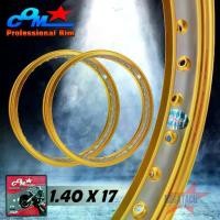 ราคา ล้อ COM 1.40 X 17 รางน้ำ ทอง-เงิน ยิงทราย ทูโทน ปีเก่า จำนวน 2 วง ล้อคอม COM* ขนาด ล้อขอบ17 วงล้อคอมดาวของแท้ 100% (1733008108497110428)