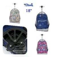 ราคา Tilami 3ล้อ 18" กระเป๋านักเรียนล้อลาก 3ล้อใหม่ตั้งได้ไม่ล้ม ไม่ต้องเสิรมฐานให้หงายหลัง (1734301156563125284)