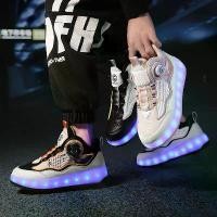 ราคา Heelys, รองเท้าโรลเลอร์สเกตสำหรับเด็กชายและเด็กหญิง, รองเท้าสเก็ตพร้อมรองเท้าผ้าใบ, รองเท้าเดิน 2 ล้อ, ใช้คู่, เทรนด์ใหม่, ข้อเสนอพิเศษ (1731401286215632801)