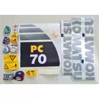 ราคา สติ๊กเกอร์ KOMATSU PC70-8 ชุดหญ่ติดรอบคัน อะไหล่รถขุด อะไหล่แม็คโคร อะไหล่แบล็คโฮ อะไหล่รถแมคโคร อะไหล่แบคโฮ สติ๊กเกอร์pc (1733038525051406244)