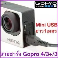 ราคา สายชาร์จ GoPro 4/3+/3/ USB Cable Charging Mini Usb สำหรับ โกโปร ยาว 1.0 m (1733574547421824880)