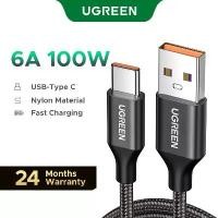 ราคา สายชาร์จ USB-A to USB-C, UGREEN, 6A 100W, สาย USB, สำหรับ Huawei P20/mate 30/p40, SCP Fast Charger, สาย USB (1732248846626817230)