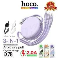 ราคา Hoco X78 X26 X14 3in1 2A สายชาร์จ มีกล่องเก็บสาย ยืดได้ หดได้ พกพาสะดวก ยาว1M 3หัว แท้100% คําแนะนําการขายที่ร้อนแรงในเดือนนี้ (1732372105641101056)