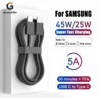 ราคา GenesVilla สายชาร์จเร็ว type c samsung 25W 45W Type c สายชาร์จ Fastcharger Original ของแท้ สายชาติเร็ว type c 1 เมตร / 1.5 เมตร / 2 เมตร รองรับ รุ่น สำหรับโทรศัพท์ Android Samsung รับประกัน1 ปี (17332
