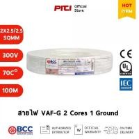 ราคา BCC สายไฟ VAF-G 2x2.5/2.5 SQMM 300/500V 100M Bangkok Cable (1734366965668873269)