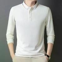 ราคา (COD) เสื้อโปโลแขนยาวแบบบางสำหรับฤดูร้อน คอตั้ง สบายๆ ยืดหยุ่น เสื้อ ผ้า บาง สเวตเตอร์ แขนยาว (1733858213448287708)