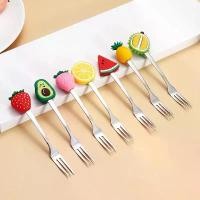 ราคา ช้อนกาแฟสแตนเลสรูปผลไม้ 7 ชิ้น ช้อนขนมหวาน ช้อนฟрукต์ ส้อม ช้อนชา ขนม ช้อนเครื่องดื่ม อุปกรณ์ครัว (1733842801338582761)