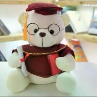 ราคา ตุ๊กตาหมีน่ารักสำหรับการสำเร็จการศึกษาที่นั่งพร้อมหมวก ของขวัญหมีแพทย์ ตุ๊กตา ซานตาคลอส เป่าลม นก กล่อมนอน ควาย แก้ว เซเว่น พวงกุญแจ หมี หมอน ข้าง นุ่ม นิ่ม กวน 10cm (1733551099727742921)