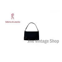 ราคา Roberta Di Camerino กระเป๋าทรงถือ / สะพายไหล่ เป็นผ้าแต่งหนัง pu ทรงพอช ใบเล็กๆ มือสองสภาพดี อะไหล่สวย จากตู้ญี่ปุ่น ใส่ เงิน หมอน ราคา ถูก สตางค์ สั้น แบรนด์ เนม ดี leather bag (1733774663054951690)