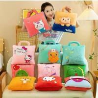 ราคา COD พร้อมส่ง หมอนผ้าห่ม หมอนผ้าห่มการ์ตูน หมอนผ้าห่ม หมอนอิง ผ้าห่ม หมอน ผ้าห่มพับได้ หมอนพกพา ของขวัญปีใหม่ (1734253035617683205)