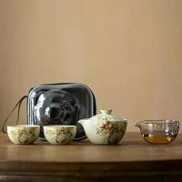 ราคา ชุดน้ำชาเดินทาง หม้อ Ru Ware แมวน่ารัก แบบพกพา เครื่องชงชากาแฟกลางแจ้ง หนึ่งหม้อ สองถ้วย ของขวัญมือ (1732488995127723209)