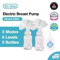 ราคา ♥Dr.isla ปั๊มนมไฟฟ้าแบบอัตโนมัติคู่ 3 โหมด x 9 เกียร์ เครื่องปั๊มนมไฟฟ้า ปลอดภัย สะดวกสบาย เสียงเงียบ ปั๊มนมนมอัตโนมัติ ไม่มี BPA (แถมจุกนมหลอกขวดนม2ขวด) spectra dual compact EB55✶ 【จัดส่งทันที】 (1733