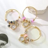 ราคา กำไลข้อมือเปิดใหม่ เครื่องประดับ นาฬิกาเพชร หรูหรา หรูหรา ไฟฉายควอตซ์ นาฬิกาควอตซ์ประณีต จี้ฝังเพชร กำไลข้อมือสำหรับผู้หญิง แฟชั่น Panjia Dora กำไลข้อมือสแตนเลสปรับได้2026ใหม่ (1734286853999855508)