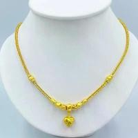 ราคา สร้อยคอทองโคลนนิ่งเหมือนแท้ น้ำหนัก2บาท ยาว20นิ้ว ทองชุบ เครื่องประดับ 0146 (1733978763313906912)