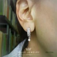 ราคา 【ส่งฟรี】 ต่างหูแบบห่วง ฝังคริสตัล2แถว ประดับติ้งเพชรกลม Round Brilliant Shape ขนาดพอเหมาะ เครื่องประดับ ER1258 ValueJewelry (1733430605795067516)