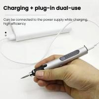 ราคา ปากกาแกะสลักแบบพกพา ปากกาสว่านไฟฟ้าขนาดเล็ก แสดงความเร็ว LED ปากกาแกะสลัก เครื่องมือ Graver เครื่องบดแบบชาร์จไฟได้ (1732714689326450320)
