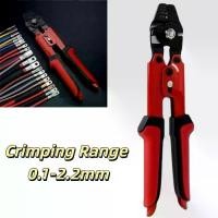 ราคา งานหนัก ห่วงจีบอลูมิเนียม ที่หนีบลวดสลิง กระบอกคู่ ฟังก์ชันการตัด เครื่องมือ Swager โครงสร้างลวดเหล็ก ช่วงการจีบ 0.1-2.2มม. คีมจับปลา สายการประมง (1734290674855675074)