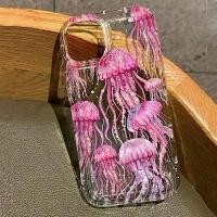 ราคา เคสโทรศัพท์ใสสีชมพูแมงกะพรุนสำหรับ iPhone 16 15 Pro Max เคส iPhone 14 13 12 11 XS XR 7 8 Plus 16e ปกป้องด้วยถุงลมนิรภัย (1734309628812690849)
