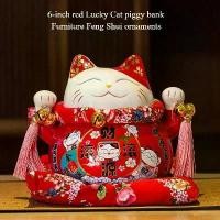 ราคา กระปุกออมสิน 6/7 นิ้ว งานฝีมือญี่ปุ่น แสดงแคชเชียร์ เซรามิก ตกแต่งโต๊ะแมวนำโชค เฟอร์นิเจอร์ เครื่องประดับฮวงจุ้ย (1732729839061534046)