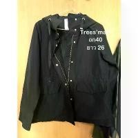 ราคา เสื้อแจ็คเก็ต มือสอง แบรนด์ trees Matt สภาพใหม่ อก 40 ยาว 26 มีฮู้ด เอวรูดได้ ผ้าร่มหนา คลังสินค้า (1733493986407122578)
