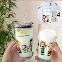 ราคา ถ้วยแก้วทนความร้อน สนูปปี้ ถ้วยนมการ์ตูน พร้อมฝาปิดและฟางจบการศึกษา เหมาะสำหรับน้ำร้อน นม กาแฟ น้ำผลไม้ แก้ว สนูปปี้ ถ้วยฟางแก้ว (1730151948076353601)