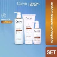 ราคา [เซ็ท3ขั้นตอน] เคลียร์ สกาล์ปซูติคอลส์ โปร แชมพู + ครีมนวด + เซรั่ม สำหรับผู้ที่มีปัญหาผมขาดหลุดร่วง 300มล.+200มล.+50มล.x1 (เลือกแพ็คด้านใน) (1734218323357566359)