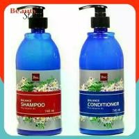 ราคา Bsc Hair Care Balance Shampoo+Conditioner บีเอสซี แฮร์ แคร์ แชมพู-ครีมนวด บำรุงผม สระผม หมักผม ขวดน้ำเงิน BSC 740ml สวัสดิการสด (1734030479723497236)