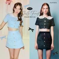 ราคา (สินค้าไม่ผ่าน QC) FF0693 : JELLY FRUIT CROP & SKIRT SET ชุดเซ็ต เสื้อ กระโปรง เสื้อผ้าผู้หญิง (1733751244178490937)