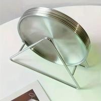 ราคา 5pcs Stainless Steel Dinner Plates with Base Storage Rack, Dessert Plates, Fruit Plates, Bone Plates, BBQ Plates, Seasoning Plates, Dinner Plate Set (1733855310067238306)