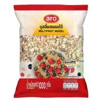 ราคา [พร้อมส่ง] [จัดส่งทันที] Aro Aro Cereal Muesli Mixed with Fruit, Net Weight 1000 Grams. (1734361816039851753)