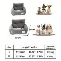 ราคา Cat Bed Puppy Car Bed Small Dog Car Safety Seat Handle Type Car Seat Pet Cushion (1733901509065344673)