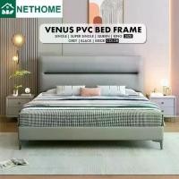ราคา เตียงหุ้มหนัง PVC พร้อมหัว ขนาด 3 ฟุต 3.5 ฟุต 5 ฟุต 6 ฟุต โครงไม้เนื้อแข็งอย่างดี Venus Bed Frame (1734047814417417366)
