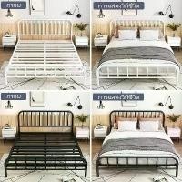 ราคา Bed frame เตียงเหล็ก4/5/6 ฟุต รุ่นหัวกลม แบบอย่างหนา ฐานเตียงรับที่นอน เฟอร์นิเจอร์ห้องนอน โครงเตียงคู่/ขนาดควีนไซส์ สไตล์นอร์ดิก (1733330193715528723)