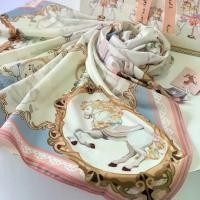 ราคา [COD] [Tiktok]Kiss Me Doll - Classic Scarf/Shawl, Newest Pattern, Size 100X100 Cm. (1733681431544497535)