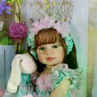 ราคา Reborn Toddler Girl Doll -22 inch Garden Play Baby with 3D Painted Skin on full vinyl with Rooted hair Christmas Gift (1733964784750265559)