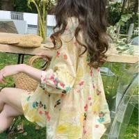 ราคา เสื้อเชิ้ตทรงหลวมสไตล์ลำลอง COD Doll แขนพองผ้าลินิน (1734371718789105586)
