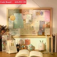 ราคา Cork Board - ขอบสีธรรมชาติ กระดานแฮนเมด กระดานไม้ก๊อก ขนาด 60x90 CM กระดานไม้ก๊อก บอร์ดไม้ก๊อก แผ่น กระดานไม้ติดรูป กระดานปักหมุด กระดานไม้ก๊อก กระดาน (1734217620646364287)
