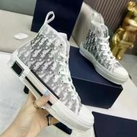 ราคา Fashion Versatile European Style D Brand High-Top Men's Shoes 2024 Breathable Canvas Shoes White Sneakers Women's Flat Printed Letter Sports Board Shoes (1734237681563239531)
