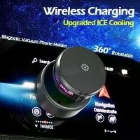 ราคา (COD) 2025 NEW 360° Rotatable Vacum in Car Holder 15W Wireless Charger Cooling for iPhone Samsung Magnetic Car GPS Stand Phone Holder (1734010779213137909)