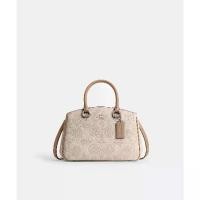 ราคา Coach CAL53 Savannah Small Carryall Bag In Signature Canvas (SVPWH) กระเป๋าถือผู้หญิง สี Sv/Sand/Taupe (1733633989223089865)