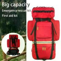 ราคา First Aid Kit Camping Hiking Survival Kit Large Capacity Backpack Medical Kit Forest Rescue Kit Multifunctional Logistics Support Backpack Outdoor Tactical Sports Backpack Empty (1733065644154717289)