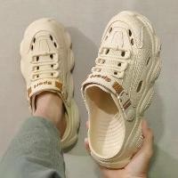 ราคา Croc Shoes Men and Women Sandals Outdoor Summer New Style Fishing Sports Thick Sole Non-Slip Odor-Resistant Slippers for Men (1734317622276032040)